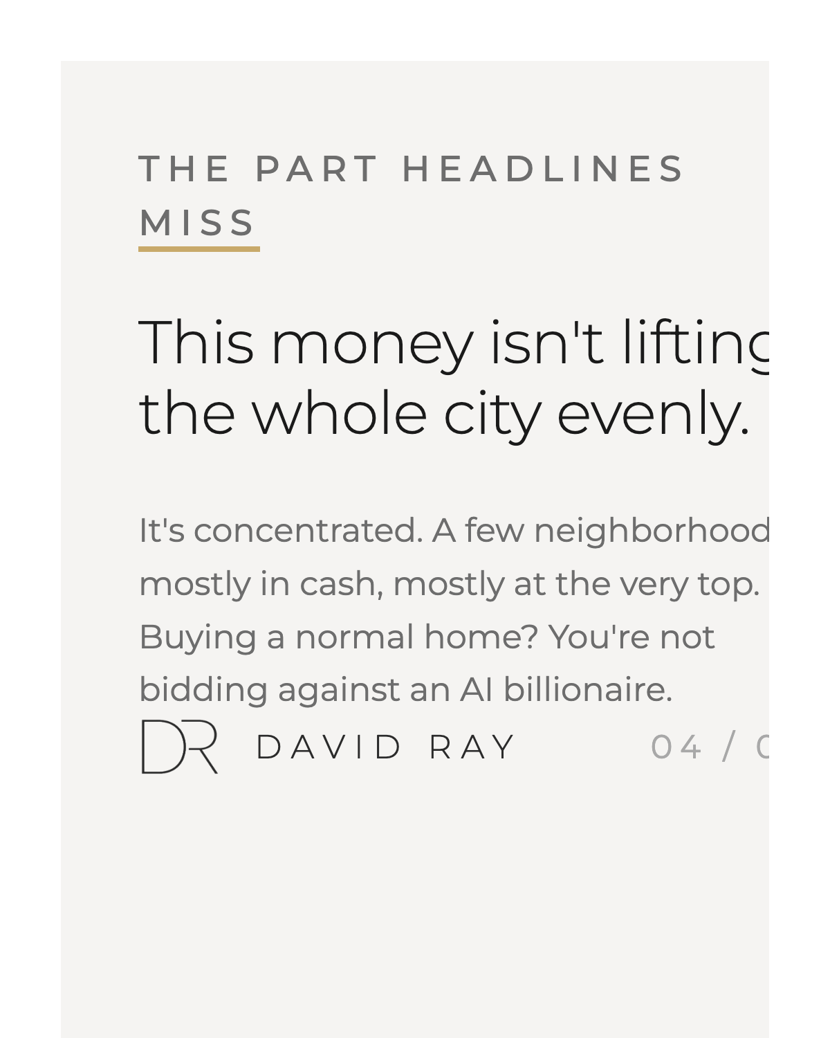 Sample insight card: what the headlines miss
